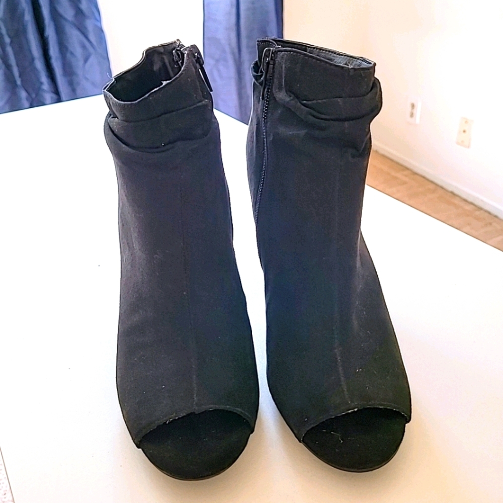 Bamboo Black Booties